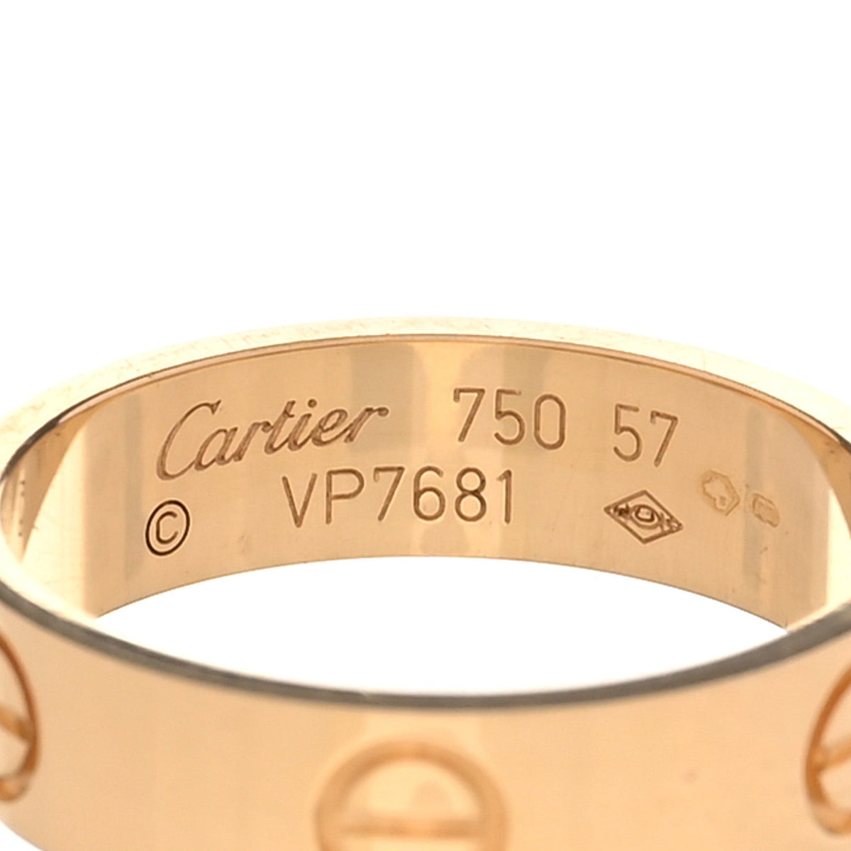 18K Yellow Gold 5.5mm LOVE Ring 57 8