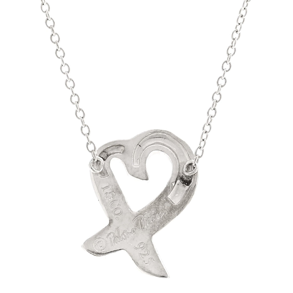 Sterling Silver Paloma Picasso Loving Heart Pendant Necklace