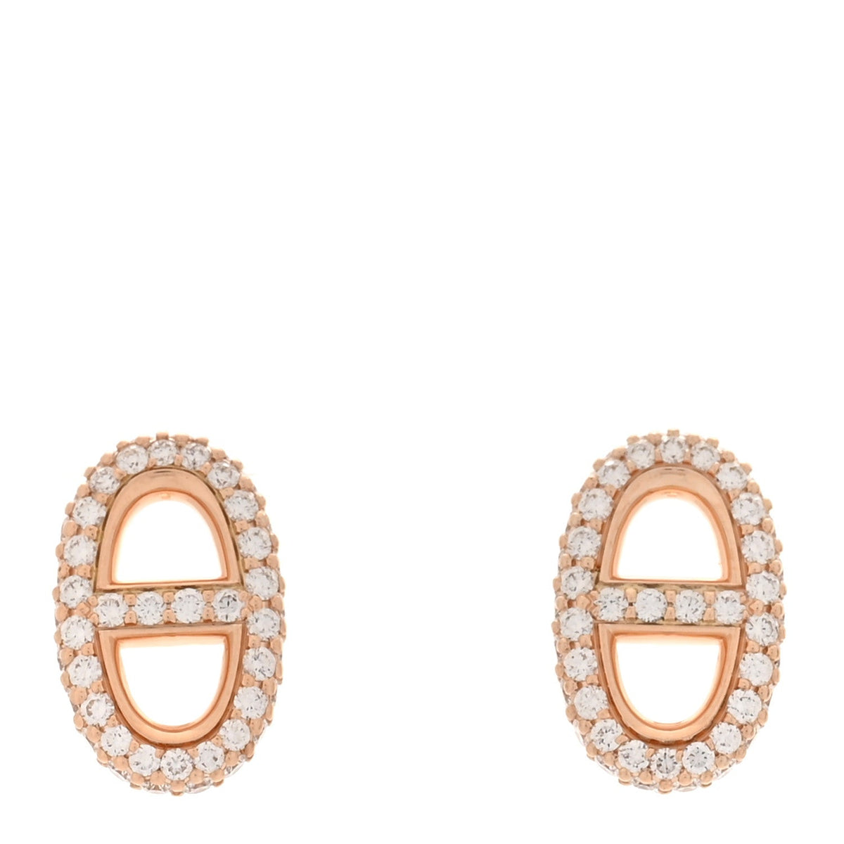 18K Rose Gold Diamond New Farandole Earrings