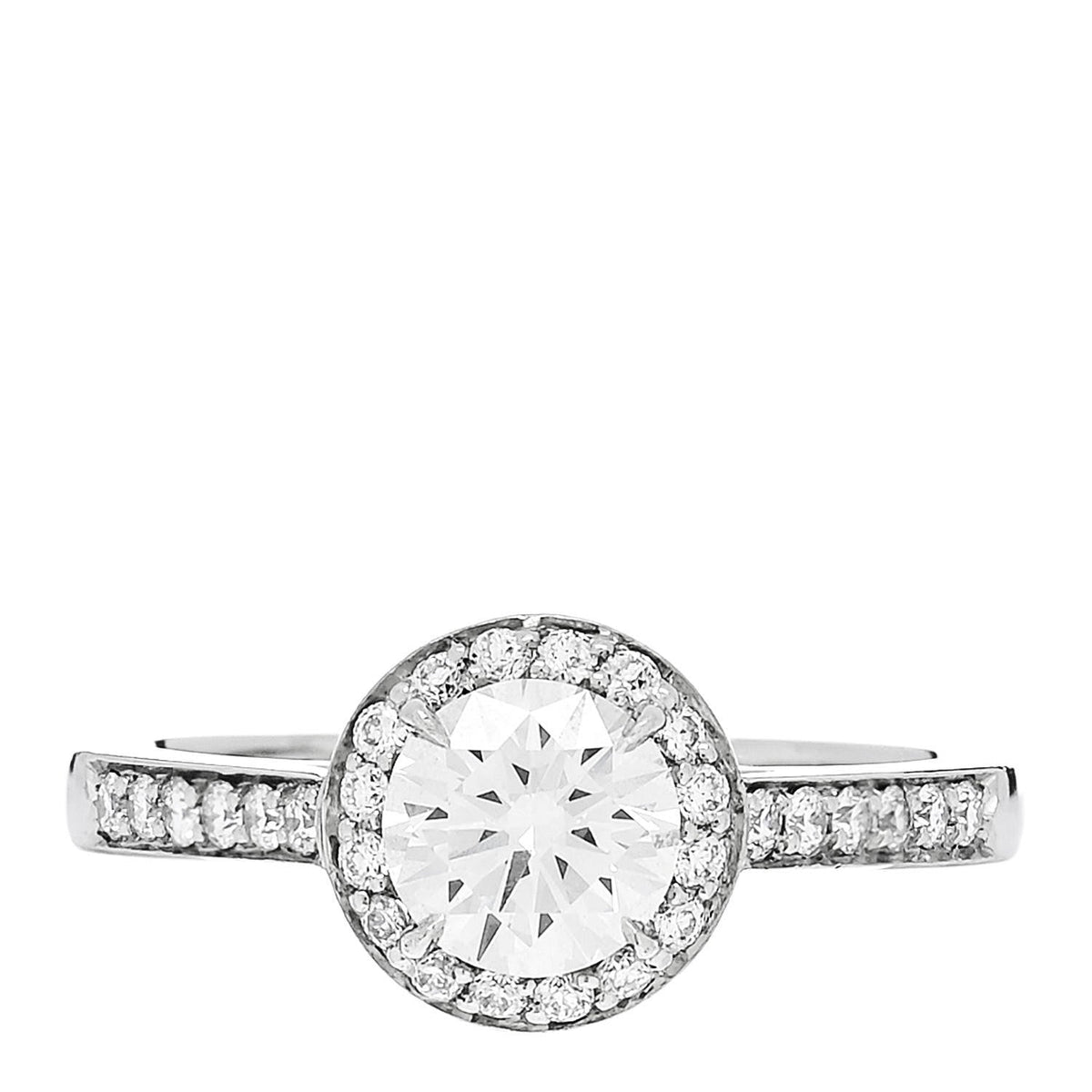 Platinum Diamond .78ct Soleste Round Brilliant Engagement Ring 52 6