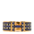 Enamel Print Son Du H Wide Clic Clac H Bracelet GM Marine Classique