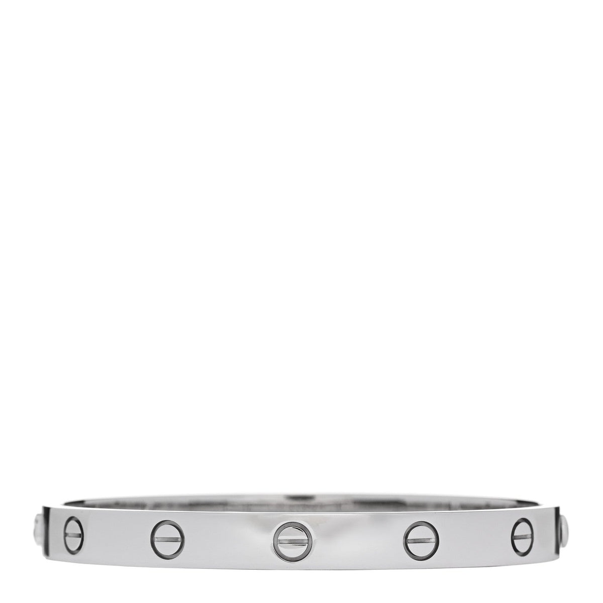 18K White Gold LOVE Bracelet 17