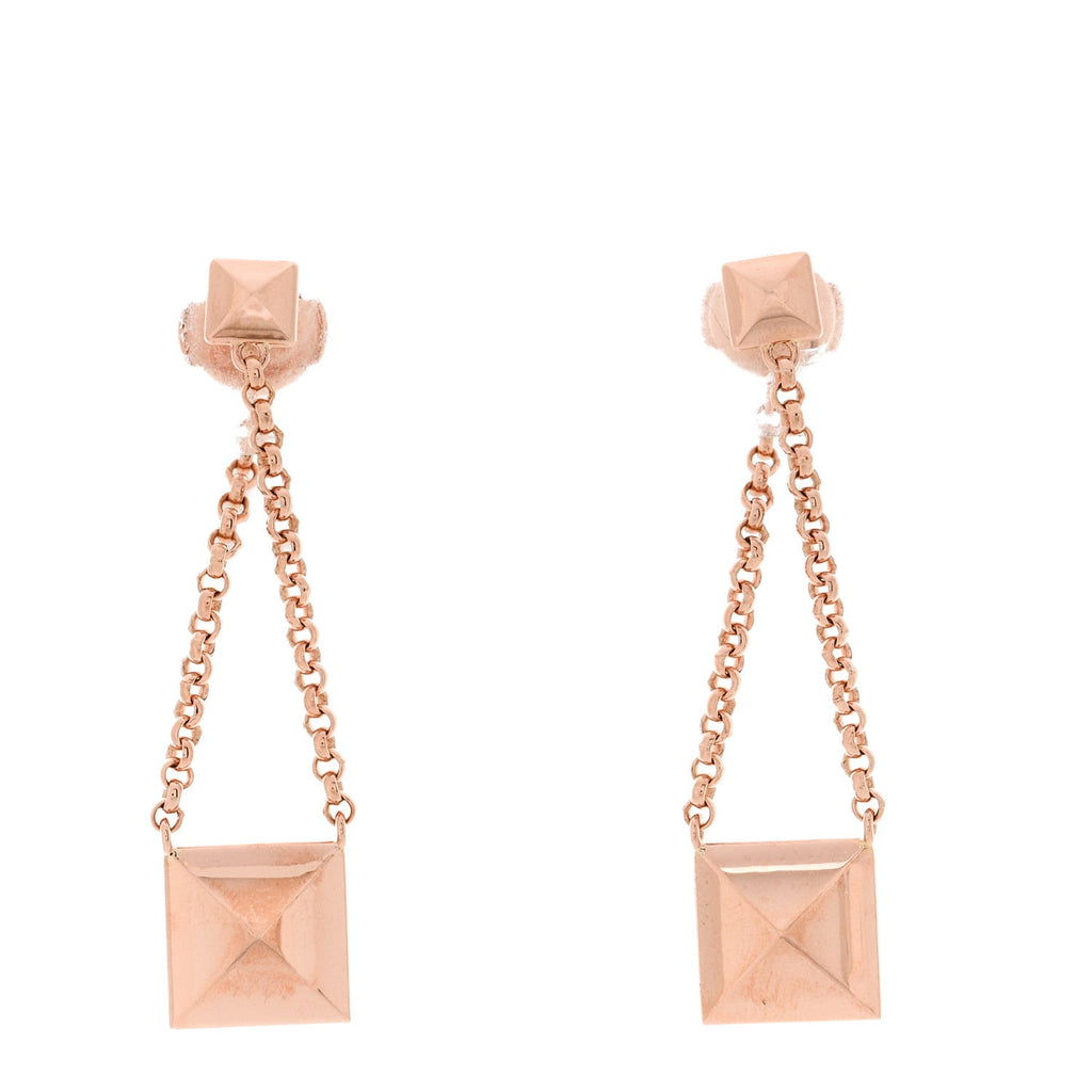 18K Rose Gold Clou d'H Dangle Earrings