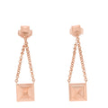18K Rose Gold Clou d'H Dangle Earrings