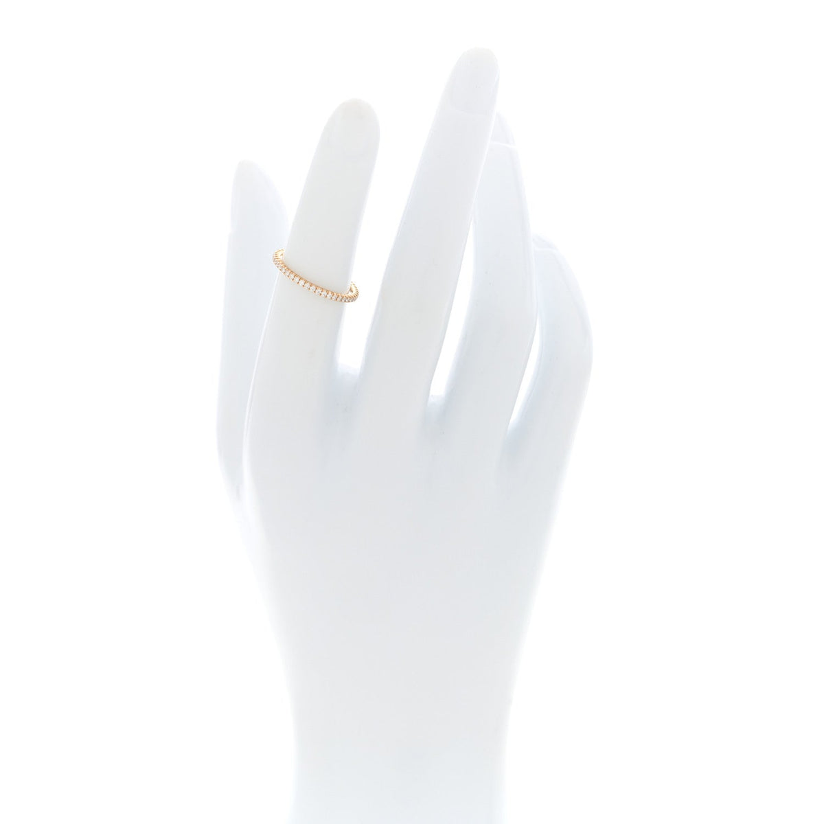 18K Yellow Gold Diamond 1.5mm Etincelle de Cartier Wedding Band Ring 49 5