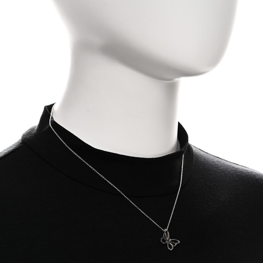 Sterling Silver Butterfly Pendant Necklace