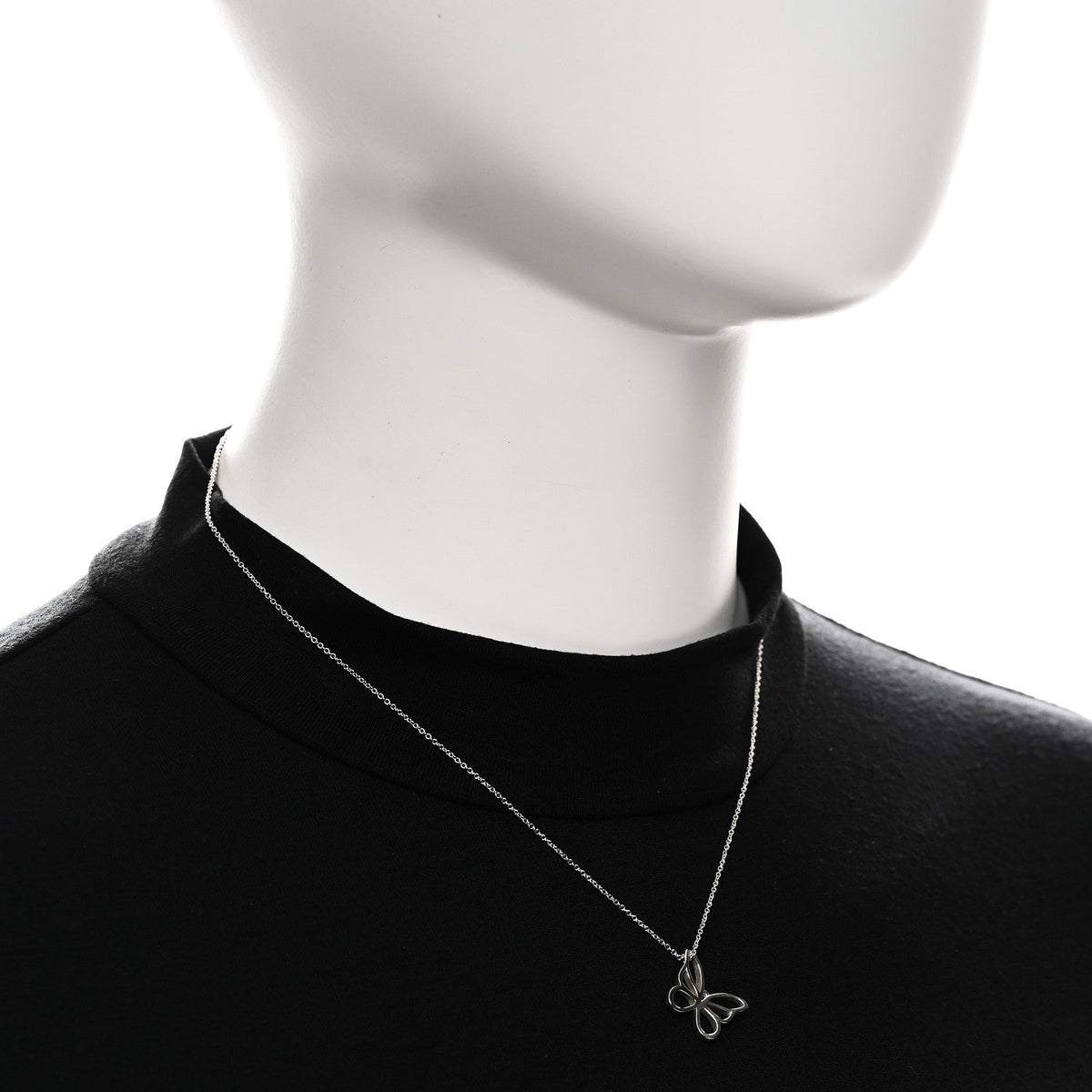 Sterling Silver Butterfly Pendant Necklace