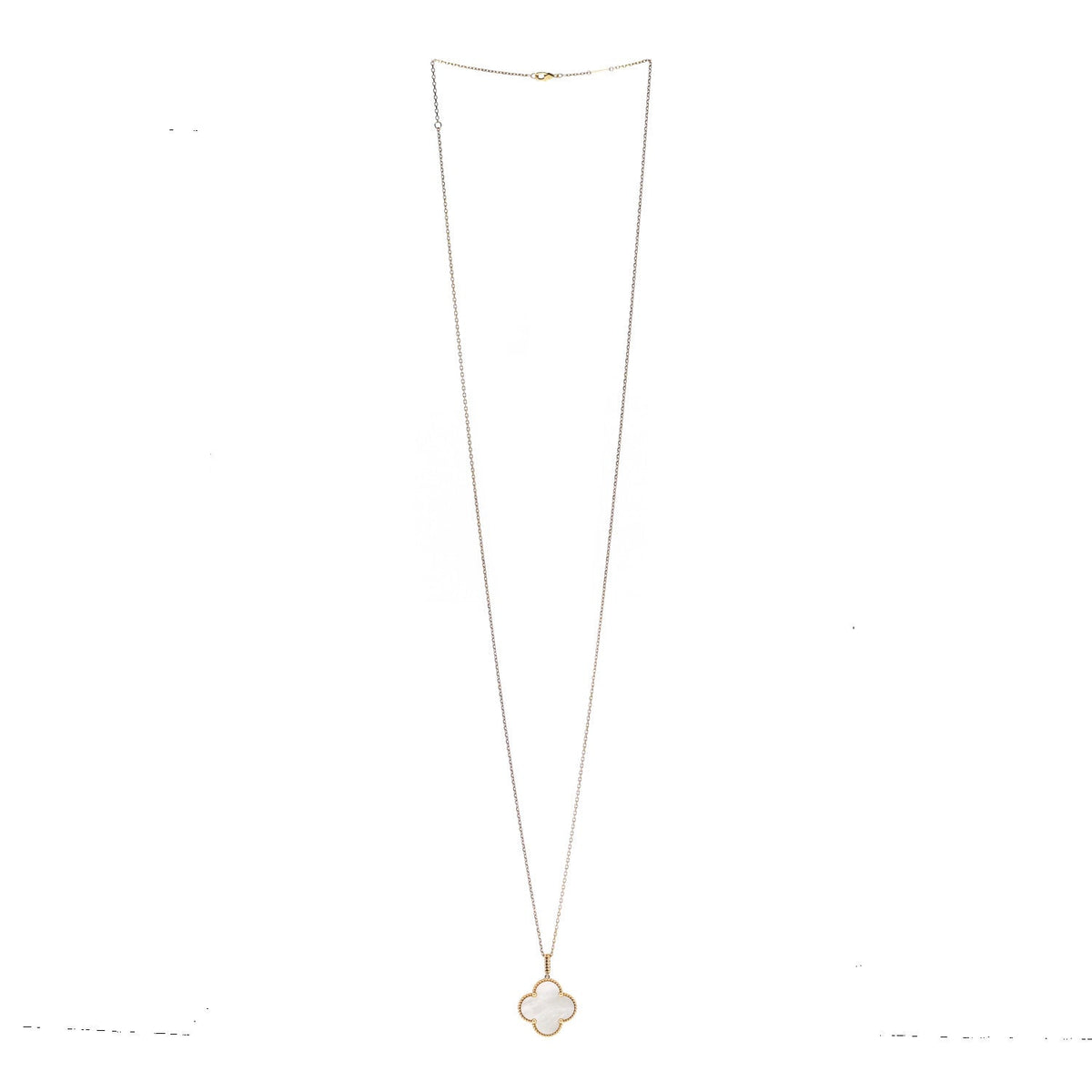 18K Yellow Gold Mother of Pearl Magic Alhambra Long Necklace