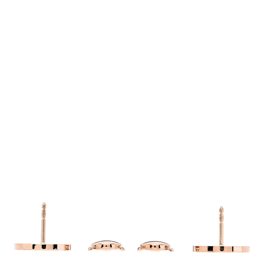18K Rose Gold Diamond Chaine d'Ancre Divine Stud Earrings