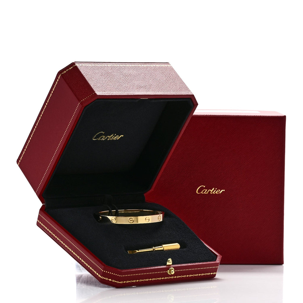 18K Yellow Gold LOVE Single Screw Bracelet 17