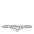 Platinum Diamond Soleste V Band Ring 57 8