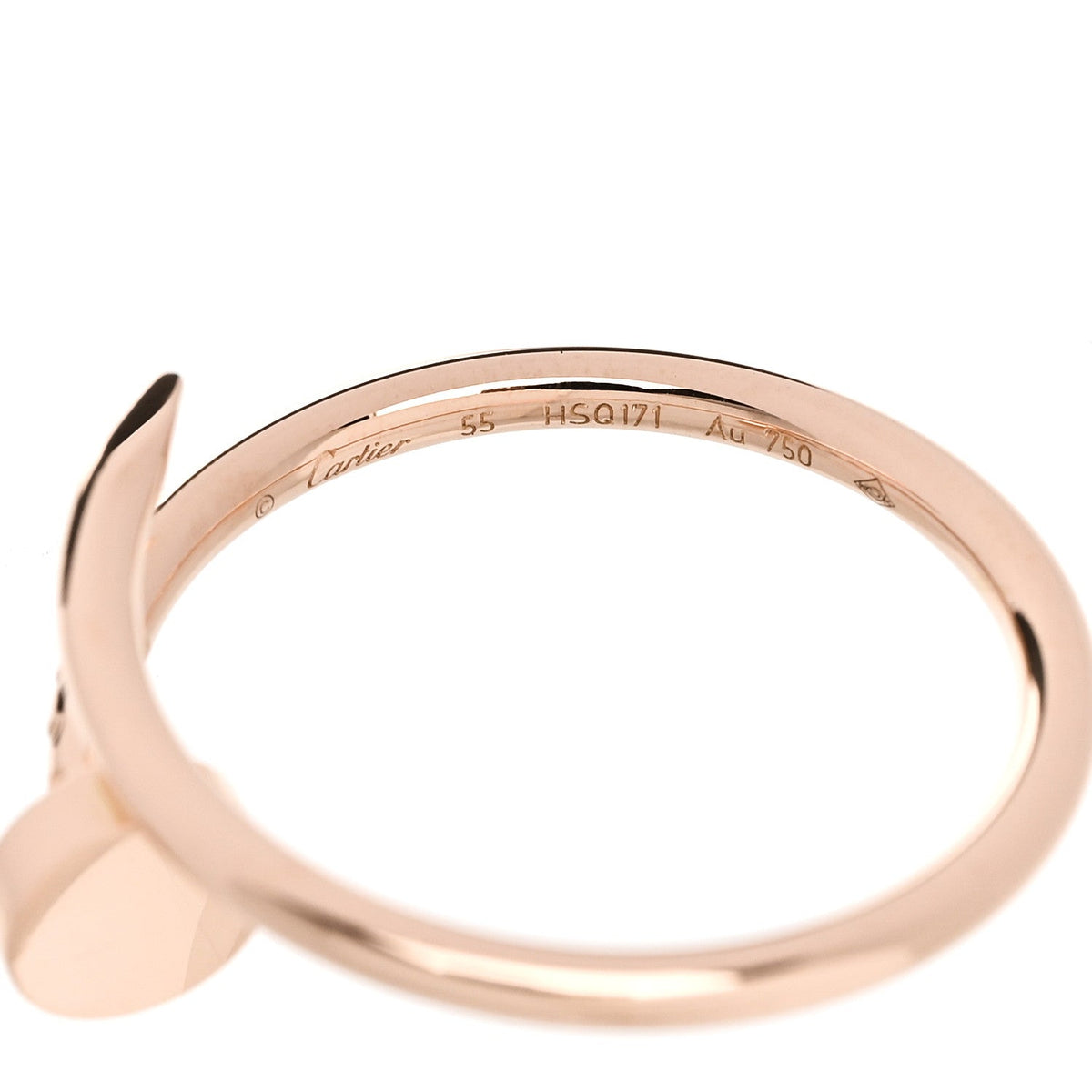 18K Pink Gold Small Juste Un Clou Ring 55 7.25