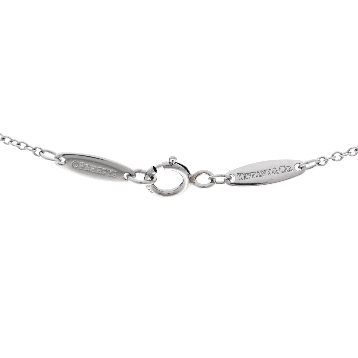 Platinum Diamond .22ct Elsa Peretti Diamonds By The Yard Pendant Necklace