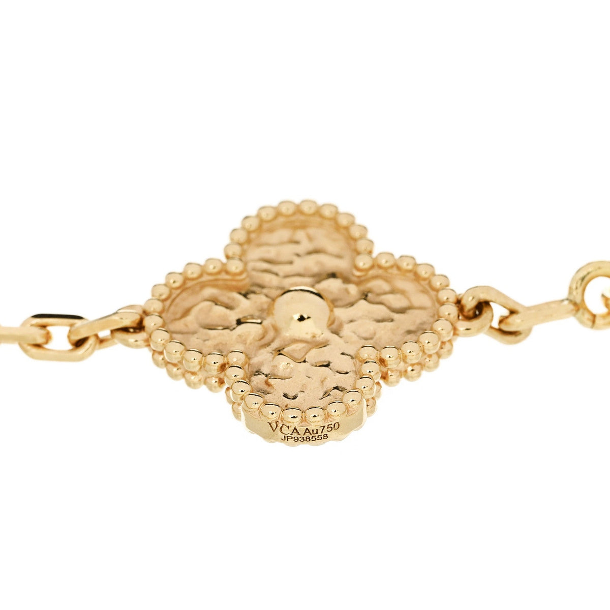 18K Yellow Gold 5 Motifs Vintage Alhambra Bracelet