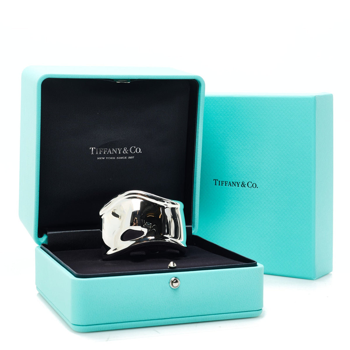 Sterling Silver Elsa Peretti Small Left Wrist Bone Cuff Bracelet