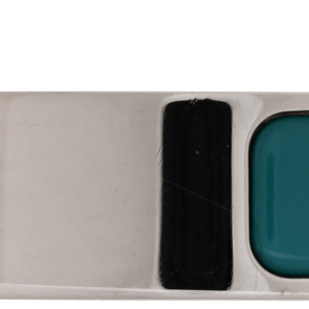 Enamel Narrow Clic Clac H Bracelet PM Vert Bleuete White