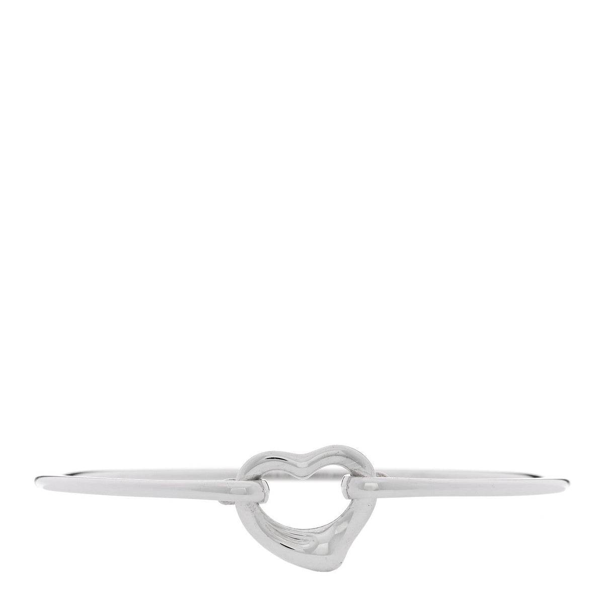 Sterling Silver Elsa Peretti Open Heart Bangle Bracelet