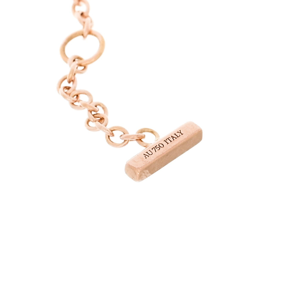 18K Rose Gold T Smile Bracelet