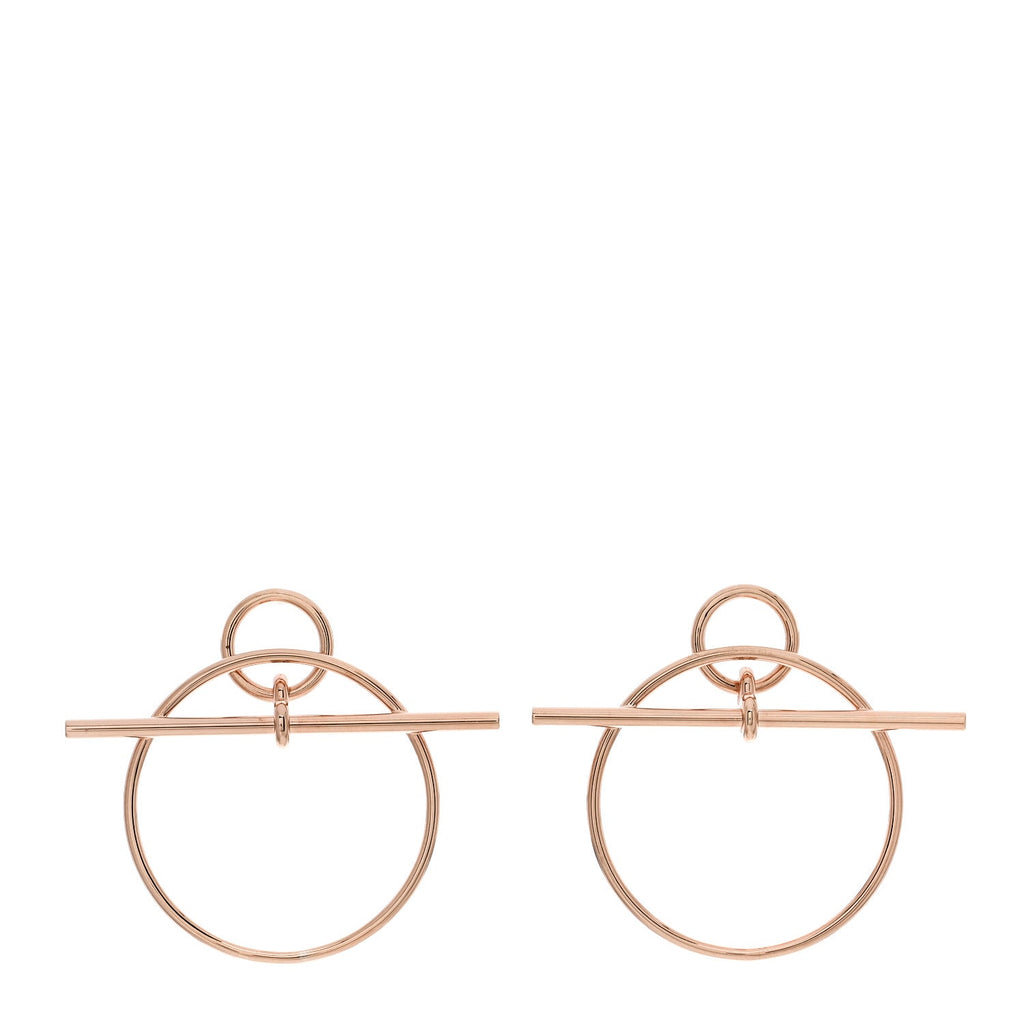 18K Rose Gold PM Loop Earrings