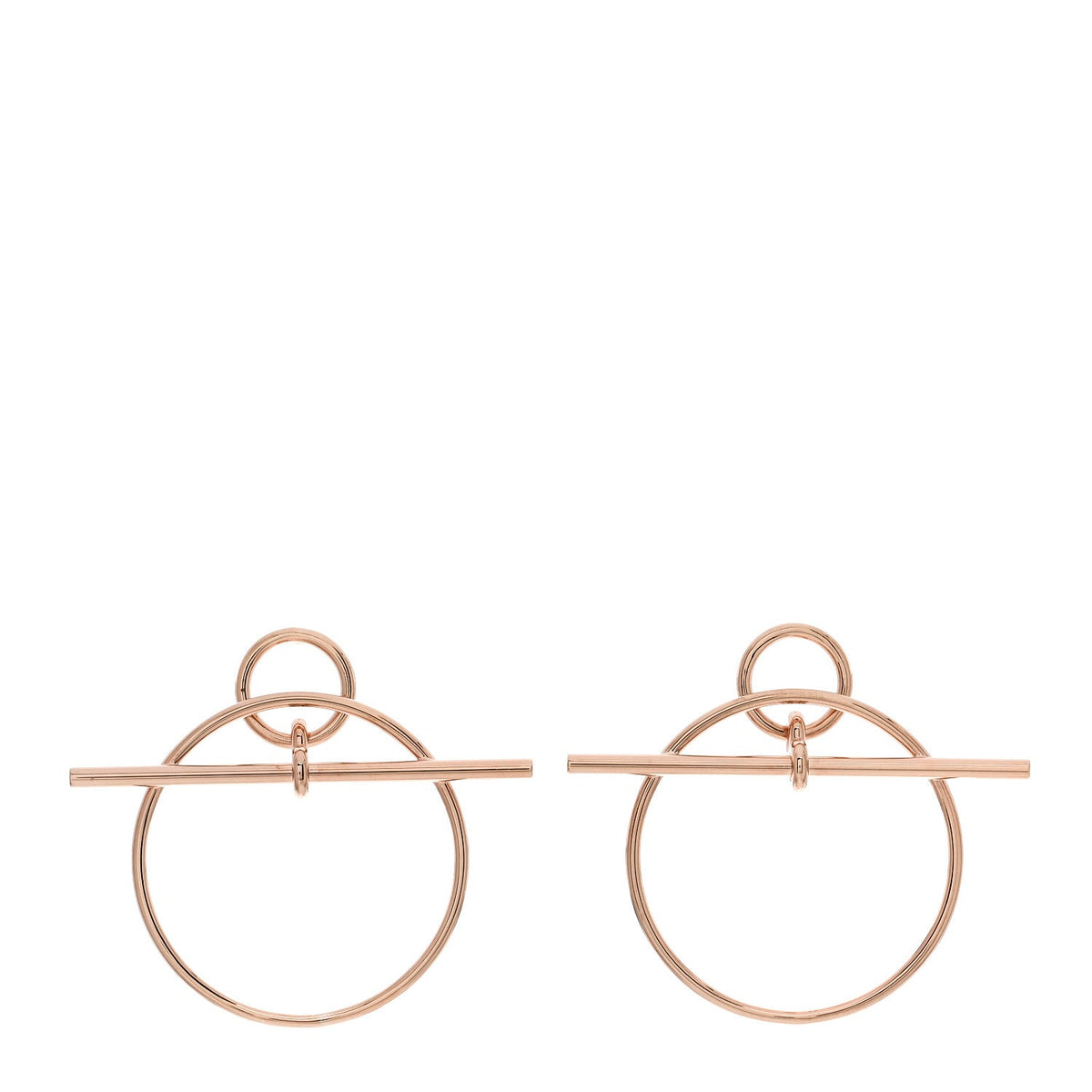 18K Rose Gold PM Loop Earrings