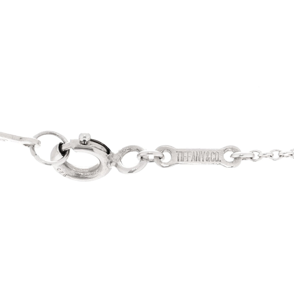 Sterling Silver Elsa Peretti Open Tear Drop Pendant Necklace