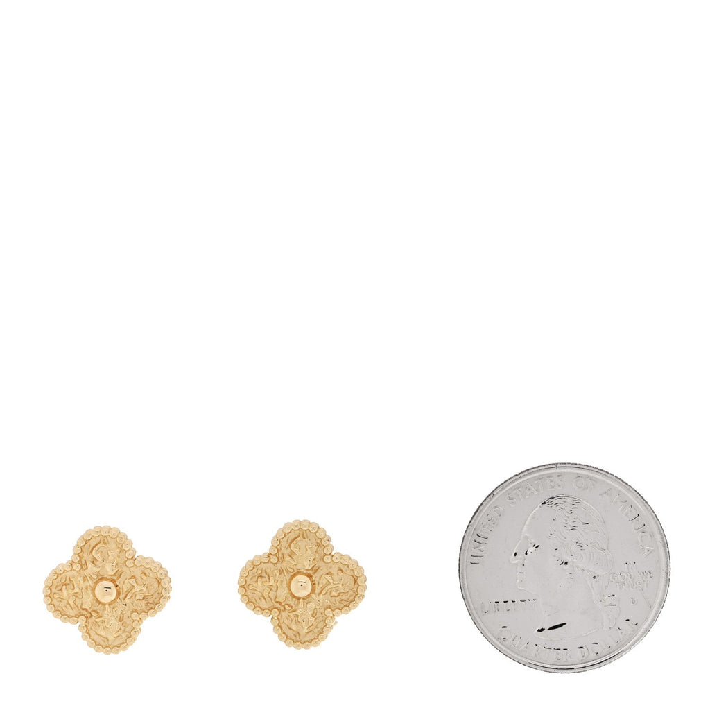 18K Yellow Gold Vintage Alhambra Earrings