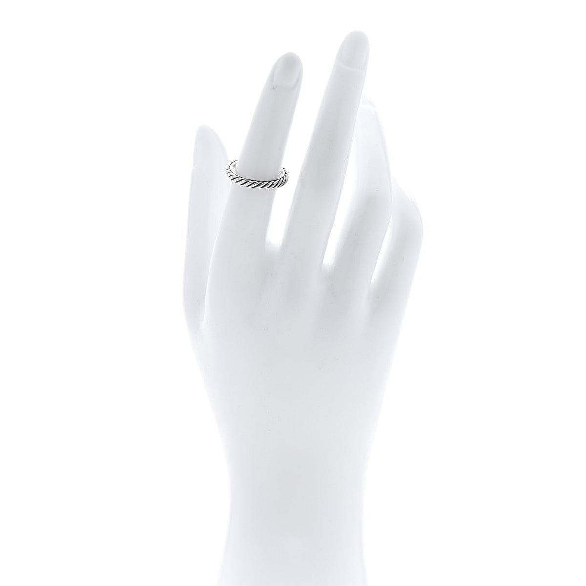 Sterling Silver Cable Classics Band Ring 50 5.5