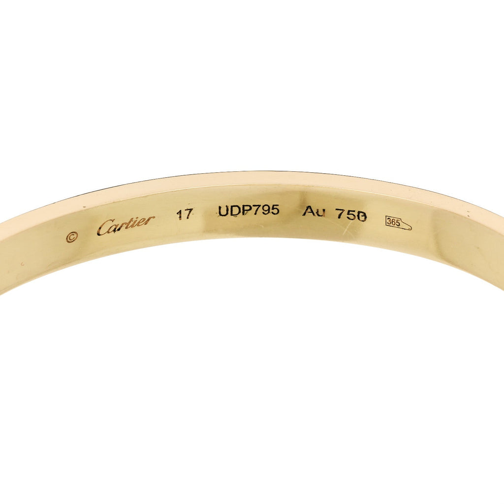 18K Yellow Gold LOVE Bracelet 17