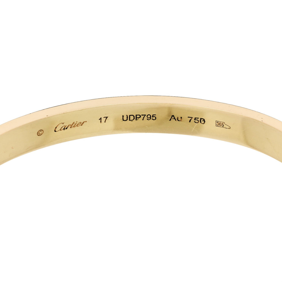 18K Yellow Gold LOVE Bracelet 17