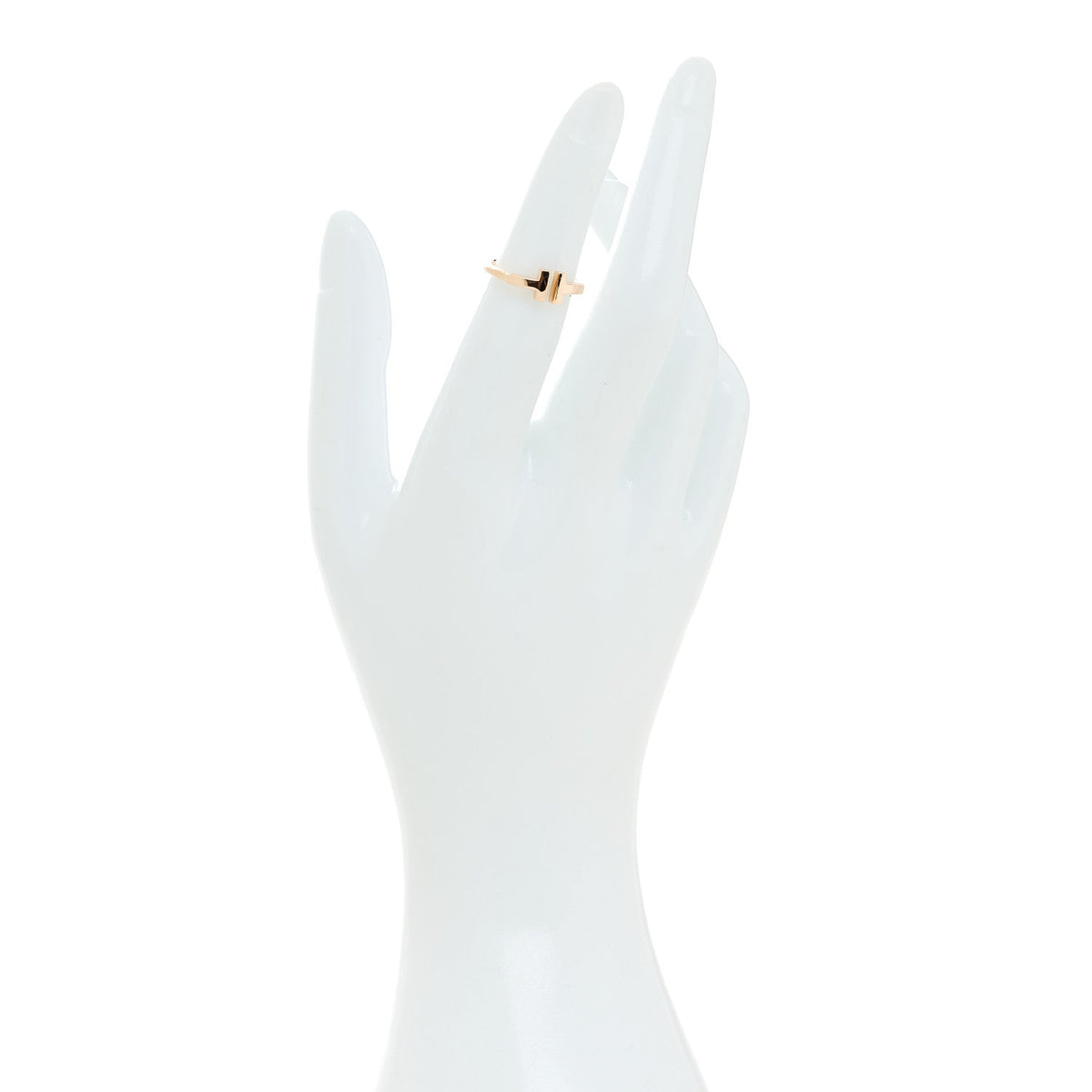 18K Rose Gold T Wire Ring 47 4