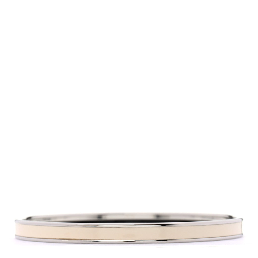 Enamel Printed Extra Narrow Uni Bracelet 65 Creme
