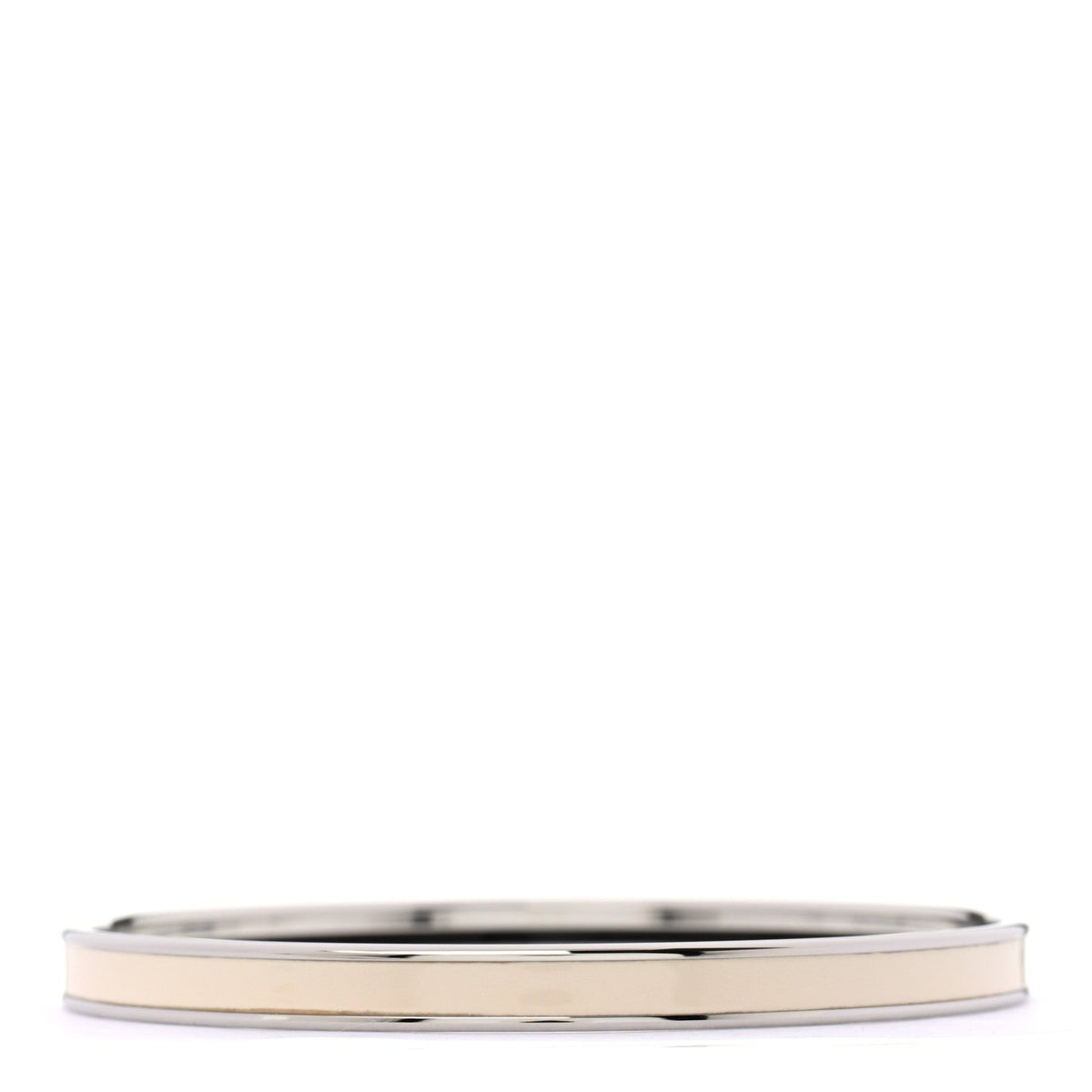 Enamel Printed Extra Narrow Uni Bracelet 65 Creme