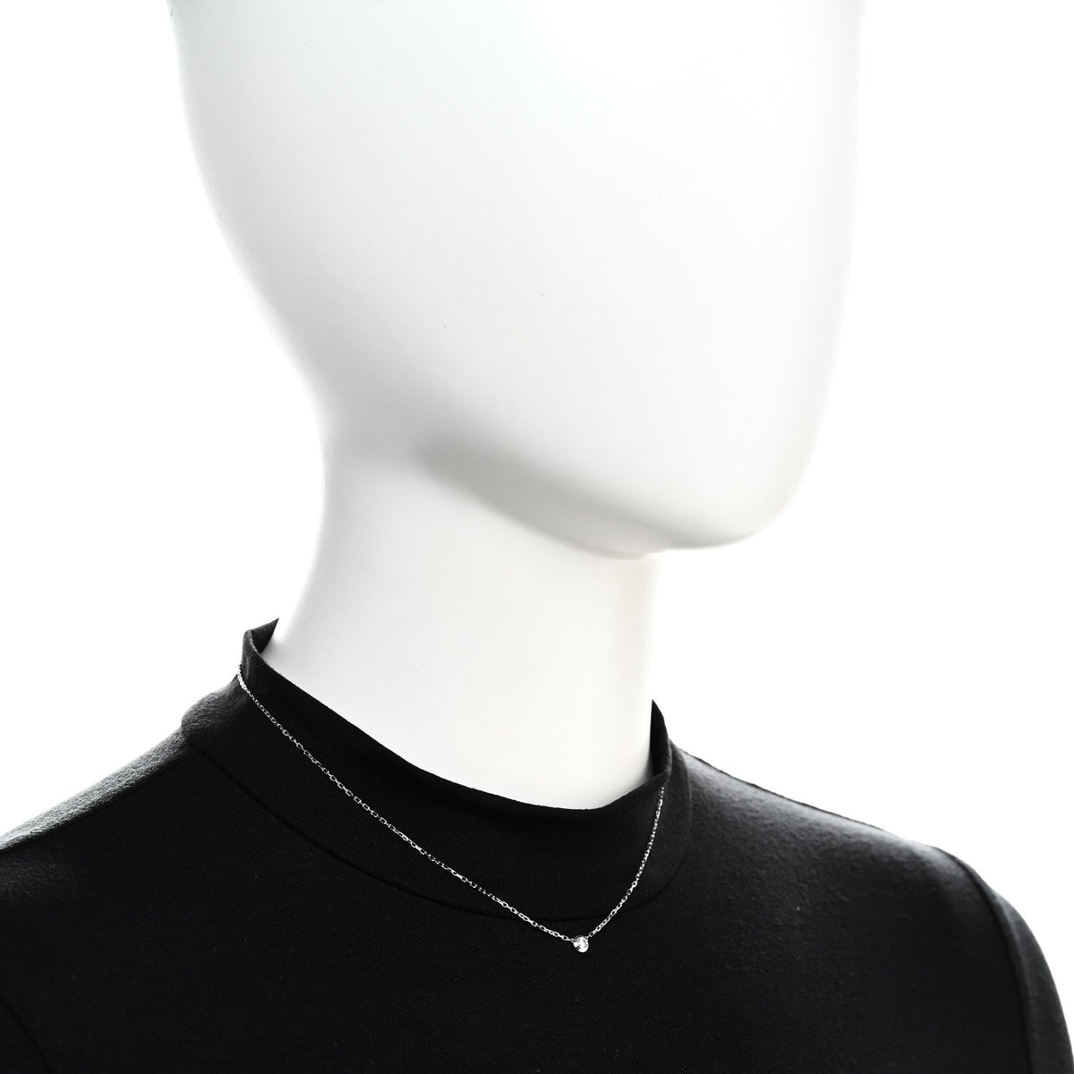 18K White Gold Diamond SM D'Amour Pendant Necklace