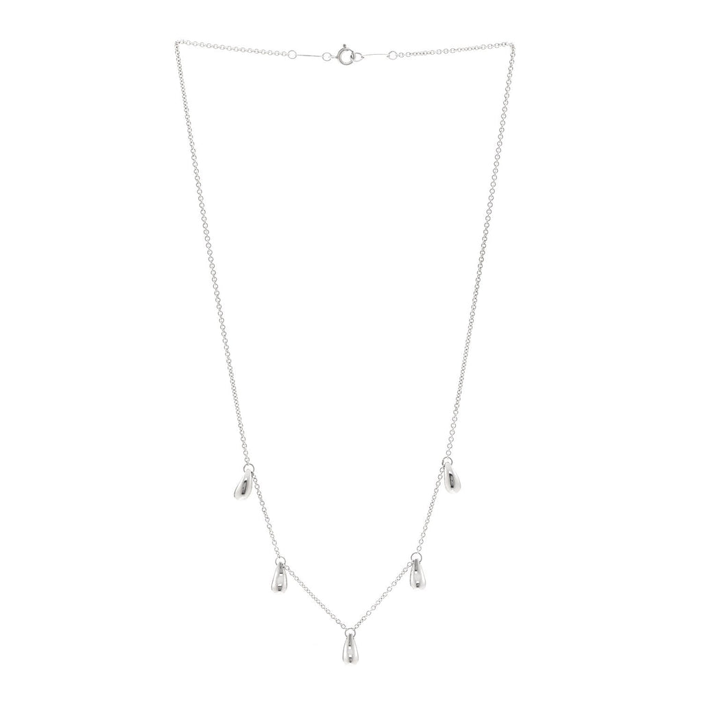 Sterling Silver Elsa Peretti Teardrops Necklace