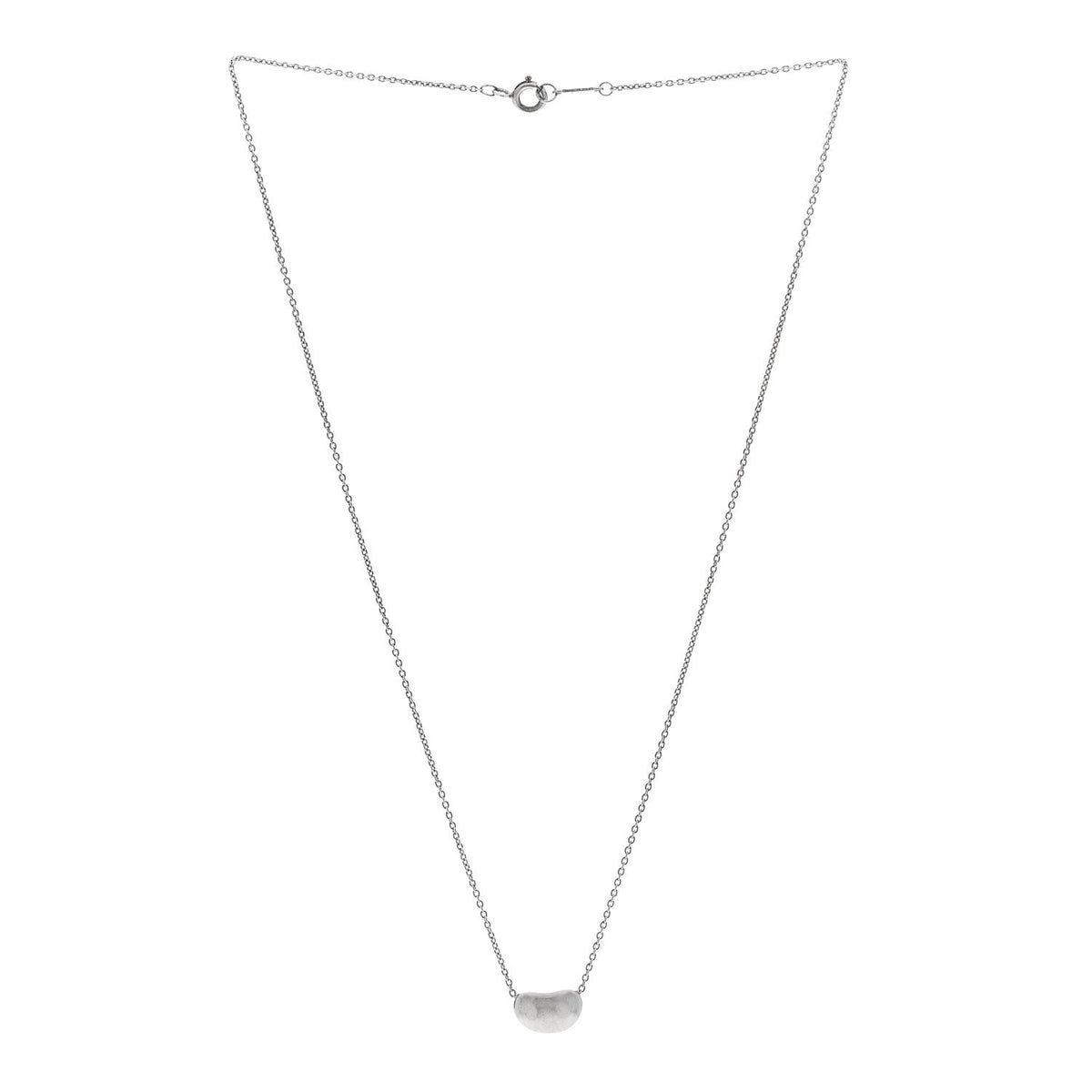 Sterling Silver 11mm Elsa Peretti Bean Pendant Necklace