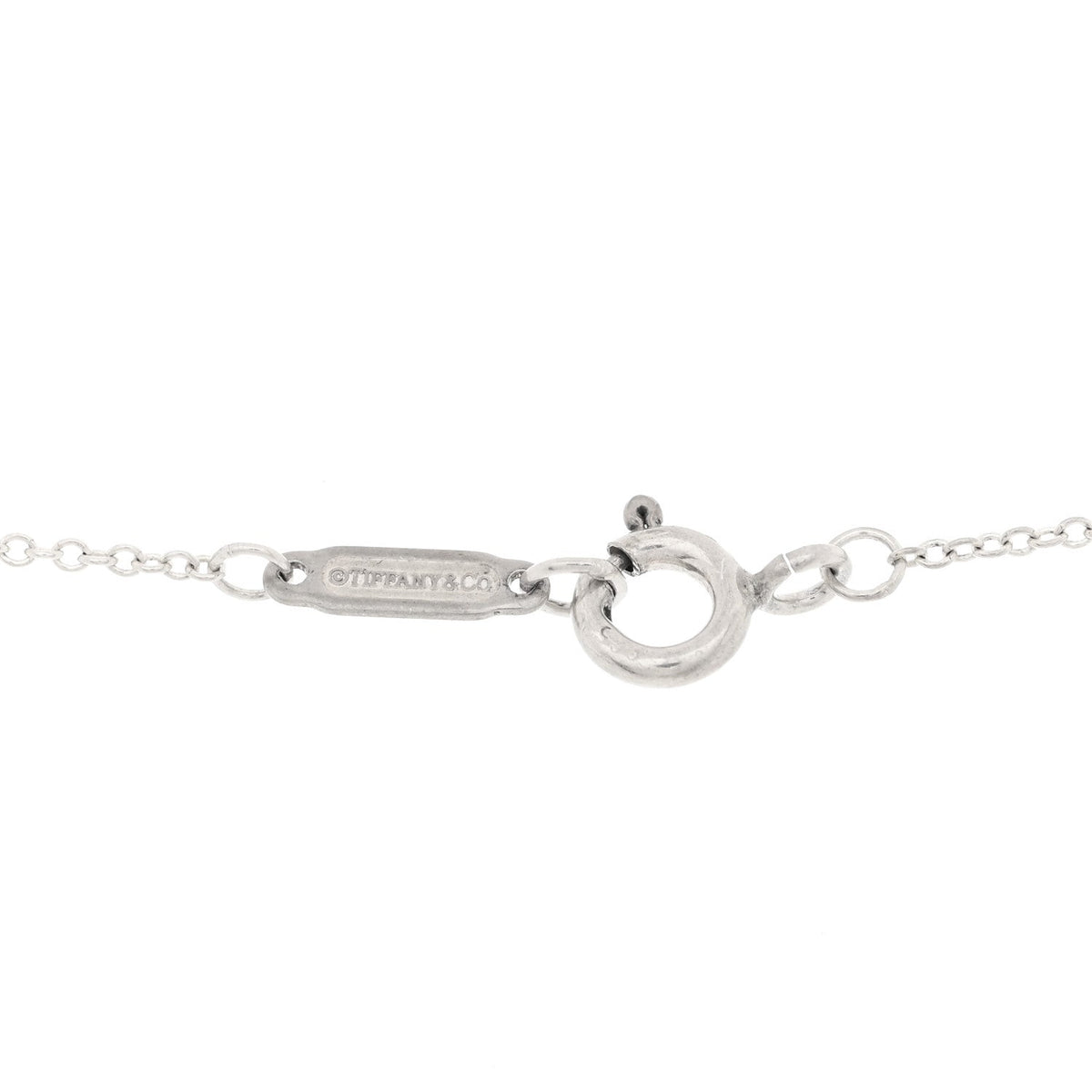 Sterling Silver Enamel Heart Key Pendant Necklace Blue