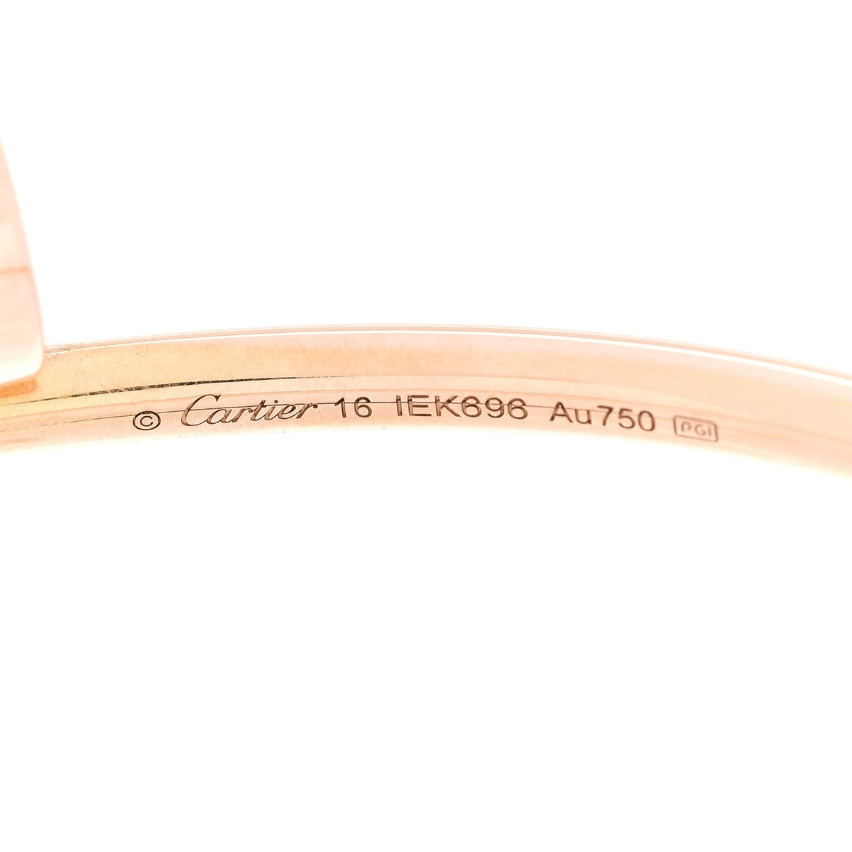 18K Pink Gold Small Juste Un Clou Bracelet 16