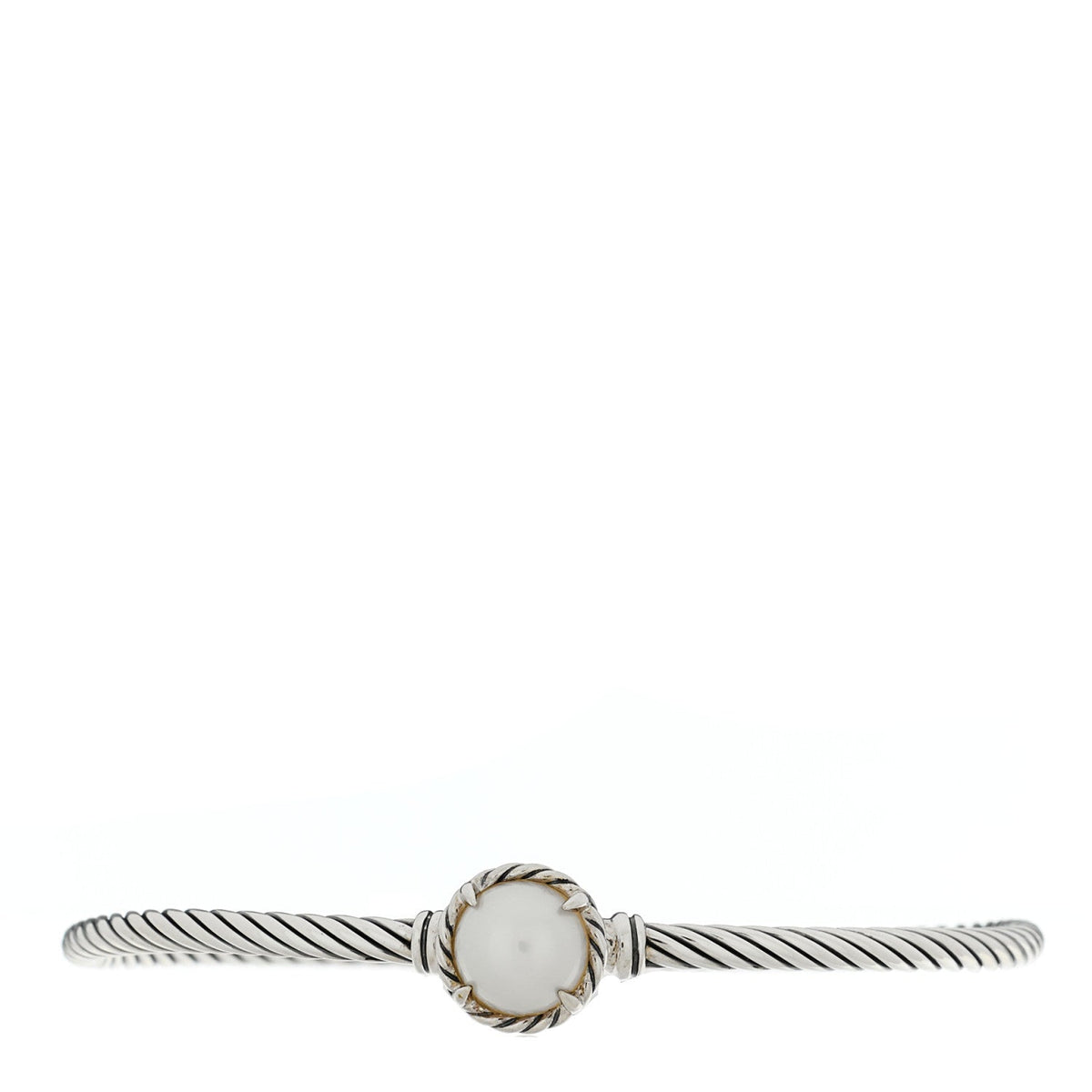 Sterling Silver Cultured Pearl 3mm Chatelaine Bracelet