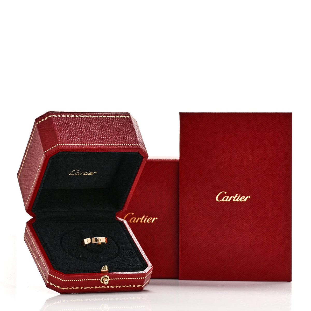 18K Yellow Gold 3.5mm LOVE Wedding Band Ring 49 4.75