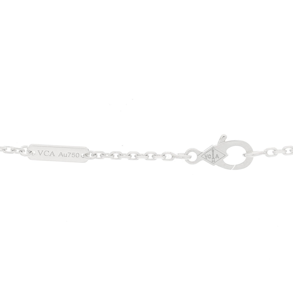 18K White Gold Diamond Large Frivole Pendant Necklace
