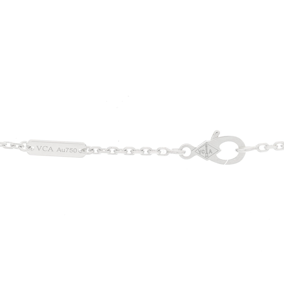 18K White Gold Diamond Large Frivole Pendant Necklace