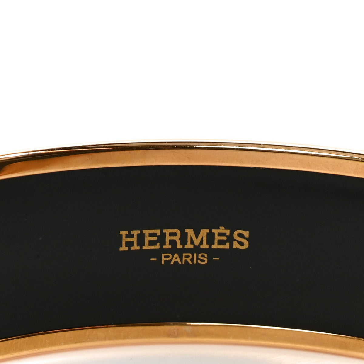 Enamel Printed Perspective Cavaliere Wide Bracelet 62 Rose Gold