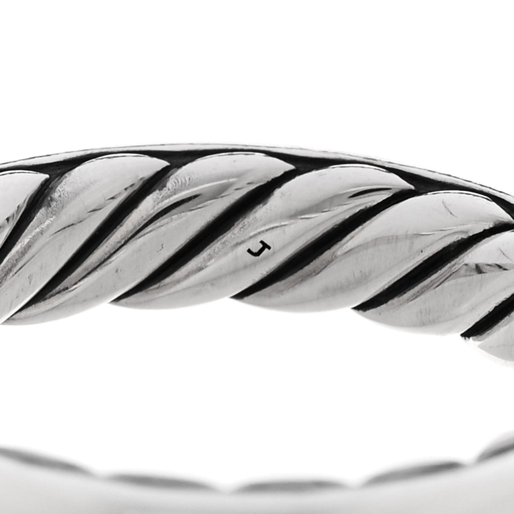 Sterling Silver Cable Classics Band Ring 48 4.5