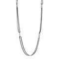900 Silver Multi Row Chain Necklace