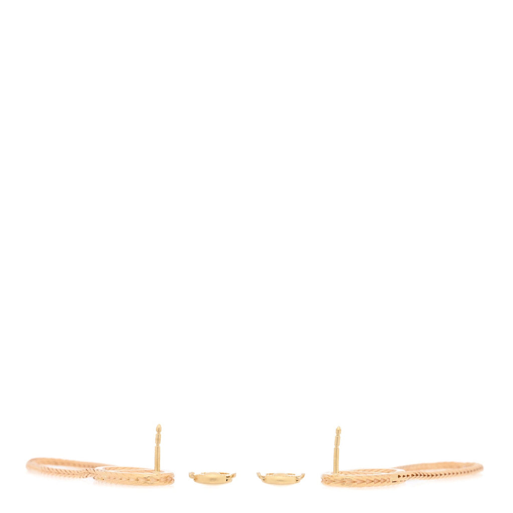 18K Yellow Gold PM Chain d'Ancre Danae Earrings