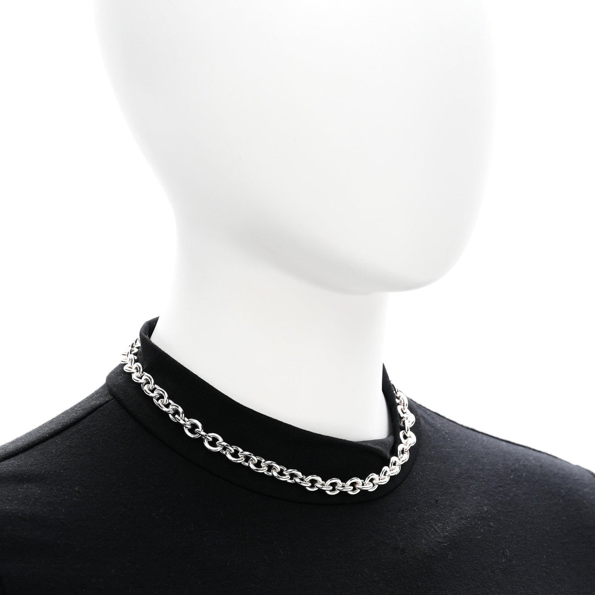 Sterling Silver Return to Tiffany Oval Tag Choker Necklace