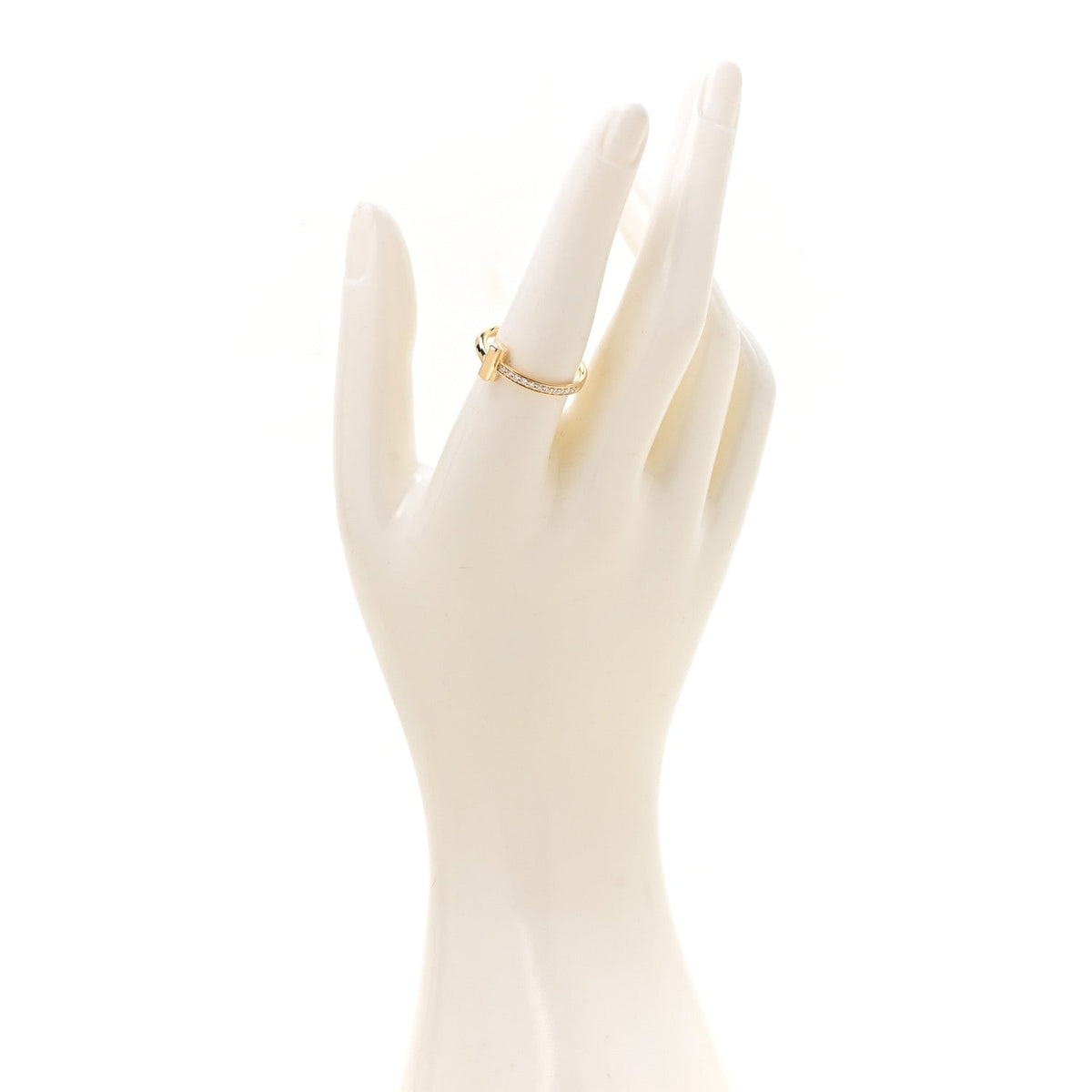 18K Yellow Gold Diamond 2.5mm T T1 Ring 55 7.25
