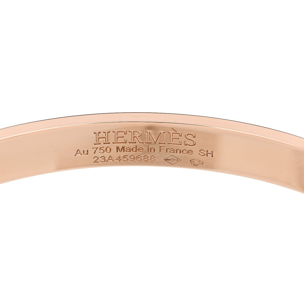 18K Rose Gold Diamond PM Collier De Chien Bracelet SH