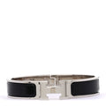 Enamel Narrow Clic Clac H PM Bracelet Black