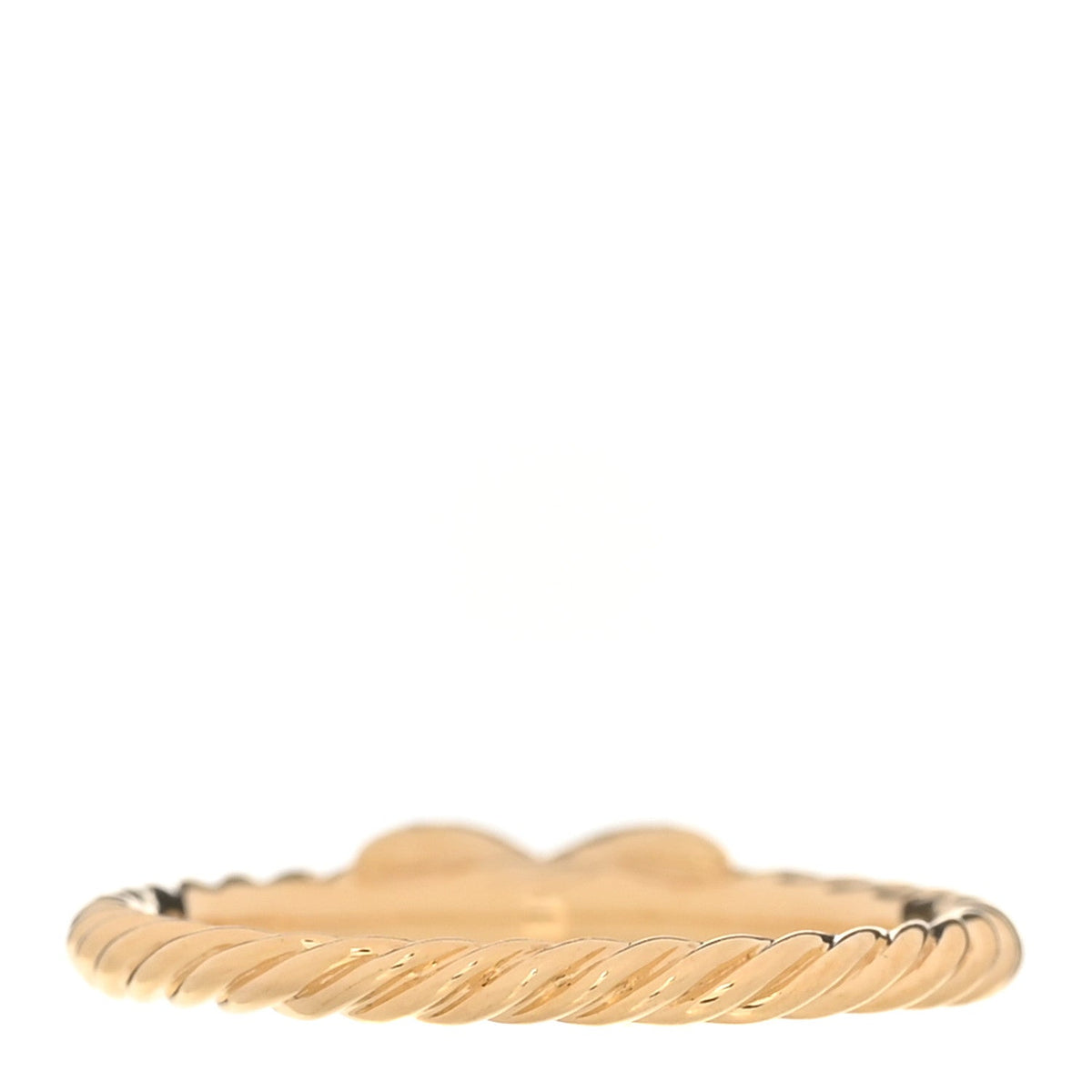 18K Yellow Gold Diamond Petite X Ring 49 5